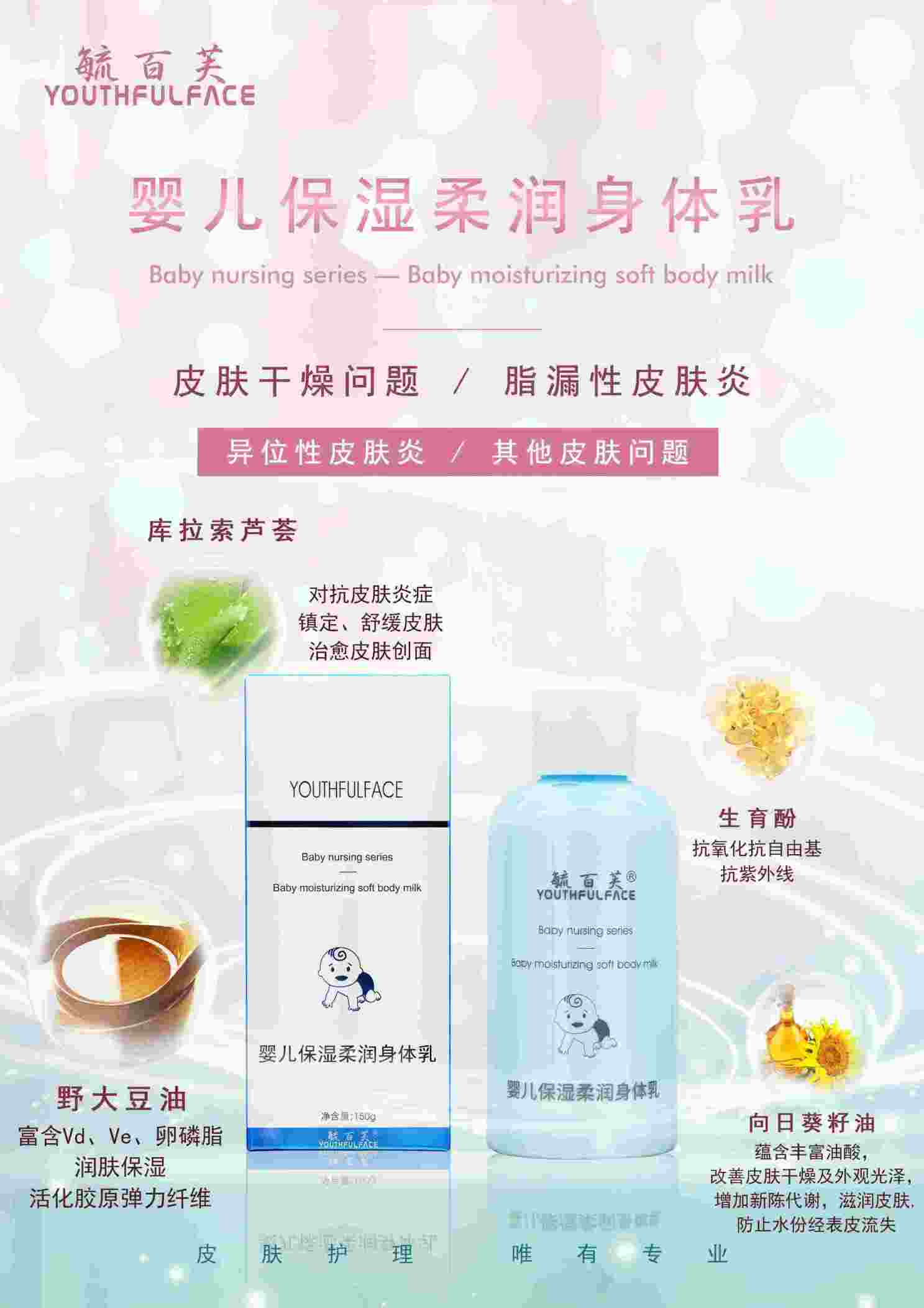 嬰兒保濕柔潤身體乳 毓百芙醫(yī)學(xué)護(hù)膚品